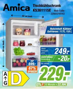 Expert Amica tischkühlschrank ks361115e Angebot
