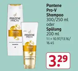 Rossmann Pantene pro-v shampoo Angebot