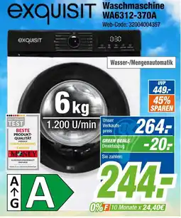 Expert Exquisit waschmaschine wa6312-370a Angebot