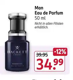 Rossmann Hackett london man eau de parfum Angebot