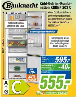 Expert Bauknecht kühl-gefrier-kombination kgdnf 203 c Angebot