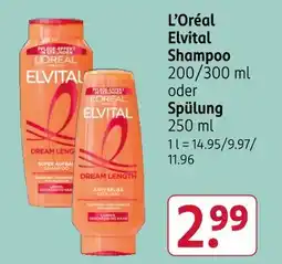 Rossmann L'oréal elvital shampoo Angebot