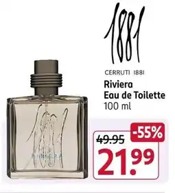 Rossmann Cerruti 1881 riviera eau de toilette Angebot