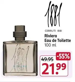 Rossmann Cerruti 1881 riviera eau de toilette Angebot
