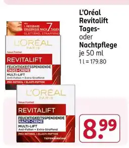 Rossmann L'oréal revitalift tagespflege Angebot