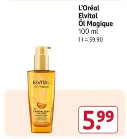 Rossmann L’oréal elvital öl magique Angebot