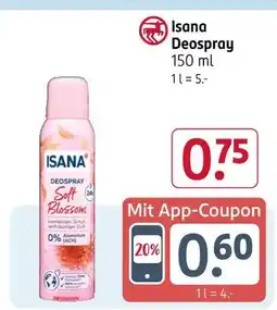 Rossmann Isana deospray soft blossom Angebot