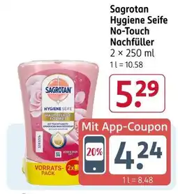 Rossmann Sagrotan hygiene seife no-touch nachfüller Angebot
