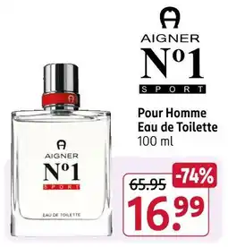 Rossmann Aigner no 1 sport pour homme eau de toilette Angebot