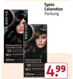 Rossmann Syoss coloration schwarz Angebot