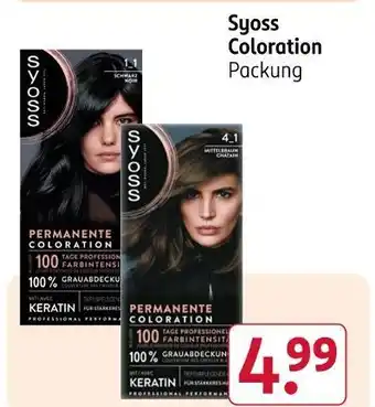 Rossmann Syoss coloration schwarz Angebot