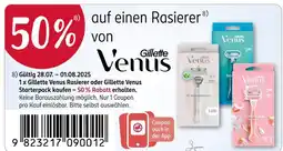 Rossmann Gillette venus 50% rabatt Angebot