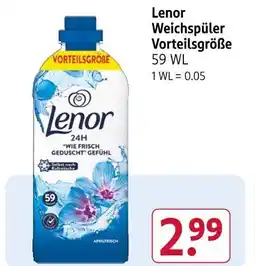 Rossmann Lenor weichspüler vorteilsgröße Angebot