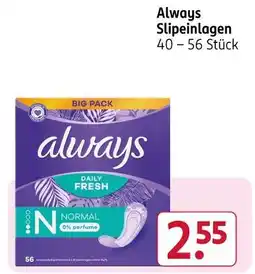 Rossmann Always slipeinlagen Angebot
