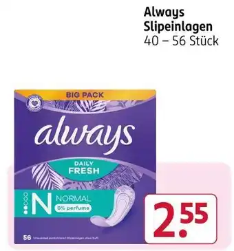 Rossmann Always slipeinlagen Angebot