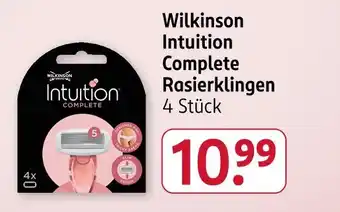 Rossmann Wilkinson intuition complete rasierklingen Angebot