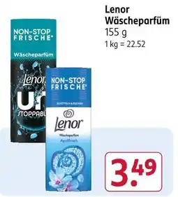 Rossmann Lenor non-stop frische wäscheparfüm unstoppables Angebot