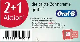 Rossmann Oral-b 2+1 aktion Angebot