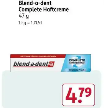 Rossmann Blend-a-dent complete haftcreme Angebot