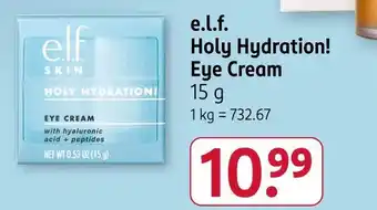Rossmann E.l.f. holy hydration! eye cream Angebot