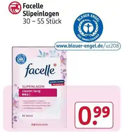 Rossmann Facelle slipeinlagen classic lang Angebot
