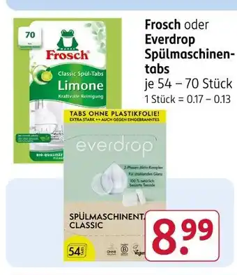 Rossmann Frosch classic spül-tabs limone Angebot