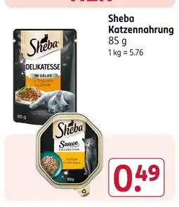 Rossmann Sheba katzennahrung delikatesse in gelee mit truthahn & dinde Angebot
