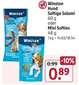Rossmann Winston saftige salami Angebot