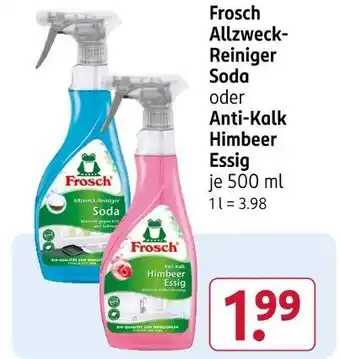 Rossmann Frosch allzweck-reiniger soda Angebot