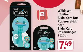 Rossmann Wilkinson intuition bikini care duo rasierer Angebot