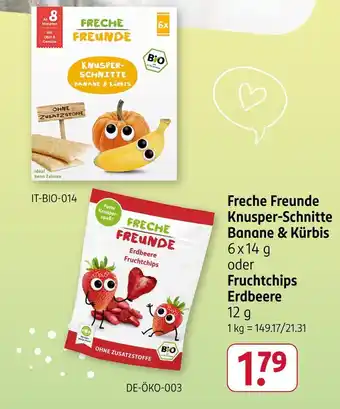 Rossmann Freche freunde knusper-schnitte banane & kürbis Angebot