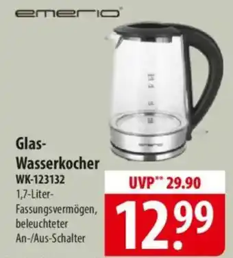 Famila Nord Ost Glas-Wasserkocher WK-123132 Angebot