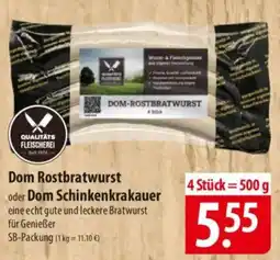 Famila Nord Ost Dom Rostbratwurst oder Dom Schinkenkrakauer Angebot