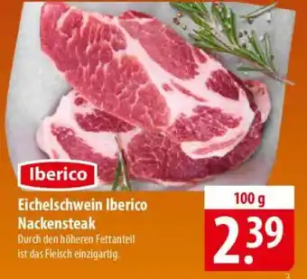 Famila Nord Ost Eichelschwein Iberico Nackensteak Angebot