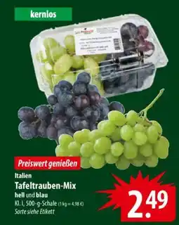 Famila Nord Ost Italien Tafeltrauben-Mix hell und blau Angebot