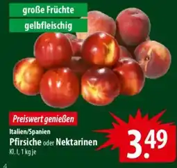 Famila Nord Ost Italien/Spanien Pfirsiche oder Nektarinen Angebot
