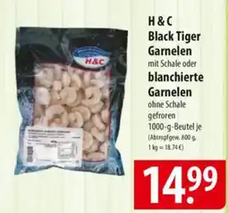 Famila Nord Ost H&C Black Tiger Garnelen oder blanchierte Garnelen Angebot