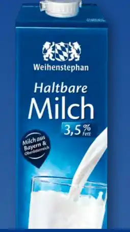 Aldi Süd Weihenstephan Haltbare Milch Angebot
