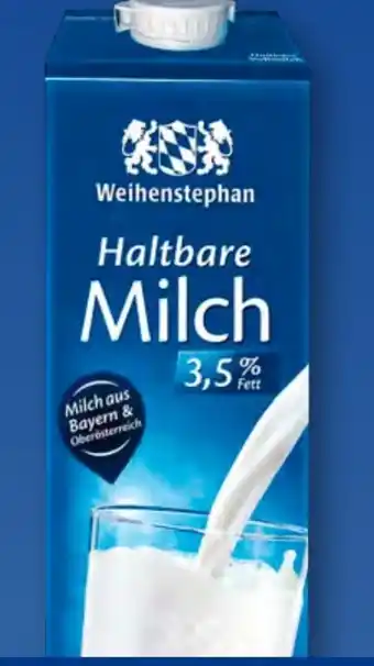 Aldi Süd Weihenstephan Haltbare Milch Angebot
