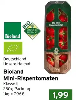 CAP Markt Bioland Mini-Rispentomaten Angebot