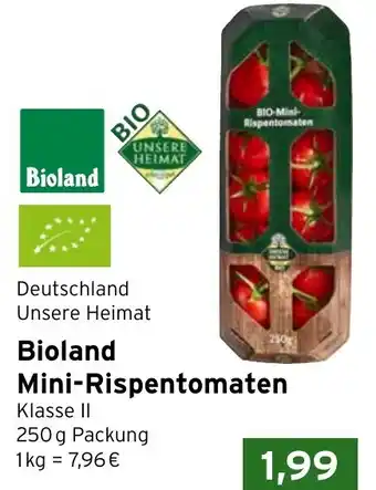 CAP Markt Bioland Mini-Rispentomaten Angebot