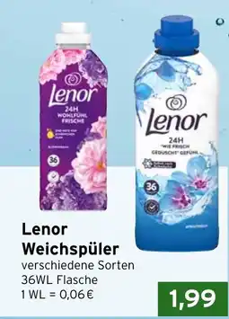 CAP Markt Lenor Weichspüler Angebot