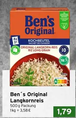 CAP Markt Ben's Original Langkornreis Angebot