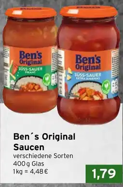 CAP Markt Ben's Original Saucen Angebot
