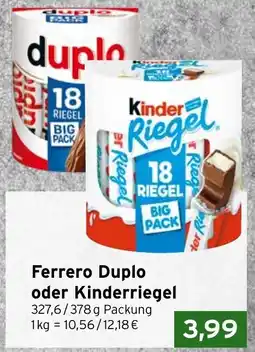 CAP Markt Ferrero Duplo oder Kinderriegel Angebot