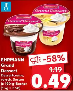 Kaufland EHRMANN Grand Dessert Angebot
