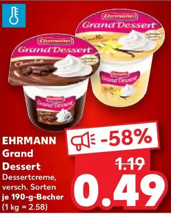 Kaufland EHRMANN Grand Dessert Angebot