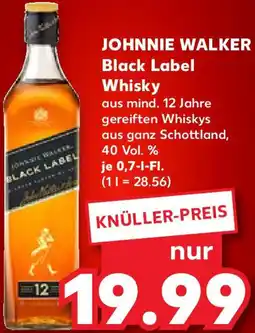Kaufland JOHNNIE WALKER Black Label Whisky Angebot