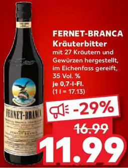 Kaufland FERNET-BRANCA Kräuterbitter Angebot