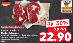 Kaufland K-WERTSCHÄTZE Rinder-Entrecôte Angebot